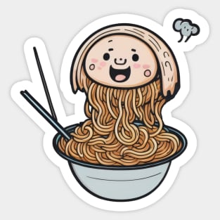 Funny noodle Sticker